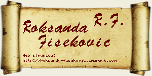 Roksanda Fišeković vizit kartica